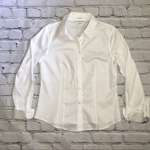 Calvin Klein Button Down Suit Separate Top